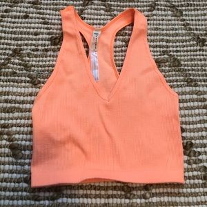 Free people movement free throw crop top tank